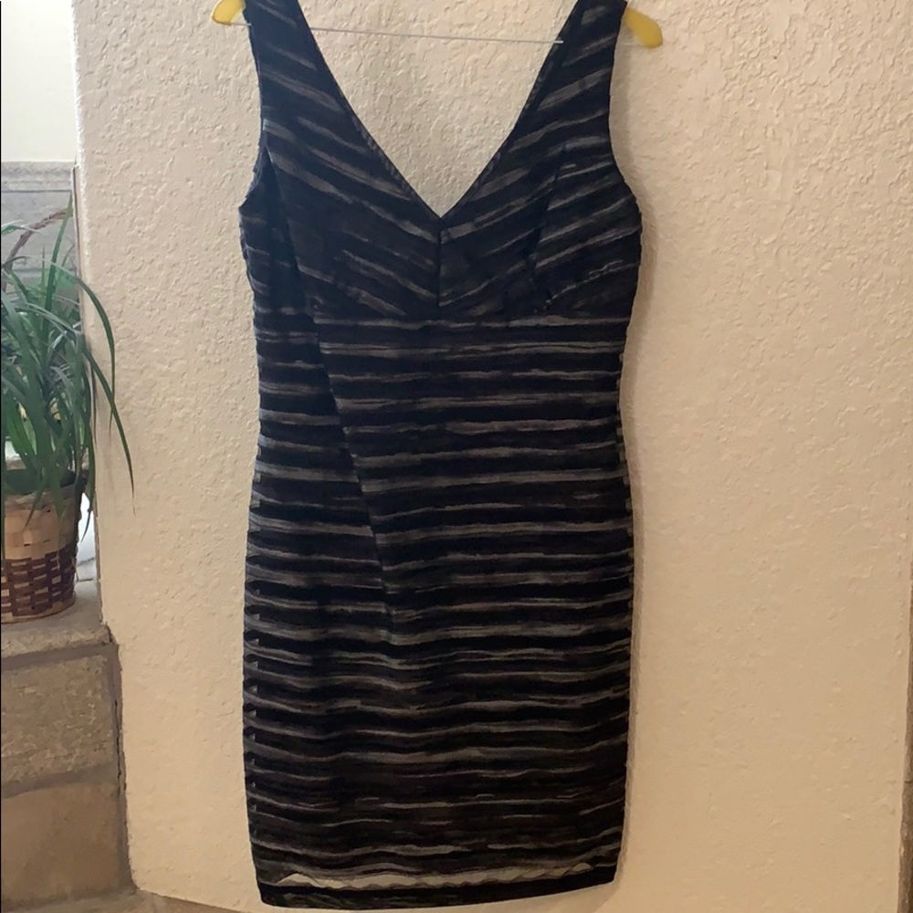 Black and silver dress